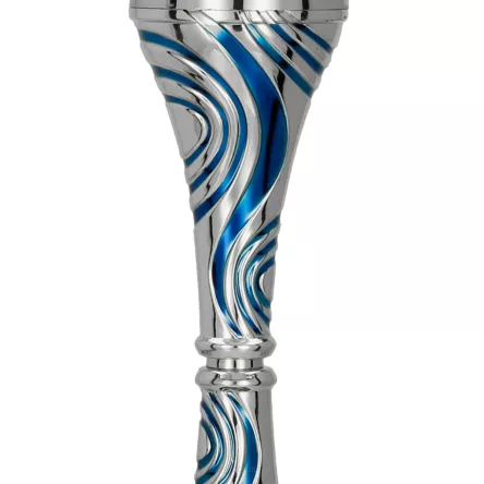 8365C Puchar srebro-niebieski h-33,5 cm, d-12 cm