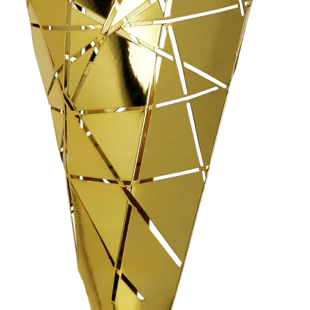 1071B Puchar metalowy złoty h-93,5cm