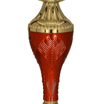 8368A Puchar metalowy złoto-czerwony h-29,5cm, d-14cm