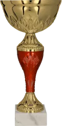 8368A Puchar metalowy złoto-czerwony h-29,5cm, d-14cm