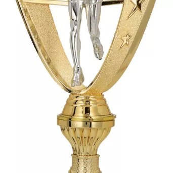 8304B Puchar plastikowy złoty h-28.5 cm,