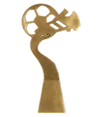 RP5026-23/G Figurka odlewana - piłka nożna h-23 cm