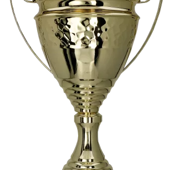 1073C Puchar metalowy złoty h-51cm d-14cm