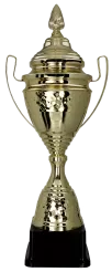 1073C Puchar metalowy złoty h-51cm d-14cm