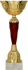 9257G Puchar złoto-burgundowy h-21cm, d-8cm embl. 25mm
