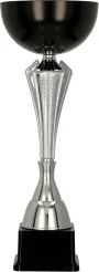 7242A Puchar czarno-srebrny h-40,5 cm, d-16 cm