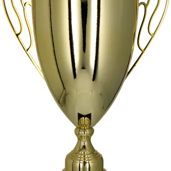 1063D-N Puchar metalowy złoty h-51cm, d-18cm