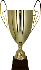 1063D-N Puchar metalowy złoty h-51cm, d-18cm
