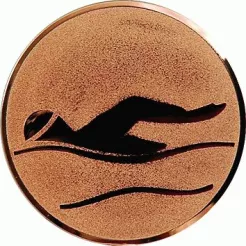 D2-A9/B emblemat brązowy PŁYWANIE d-50 mm