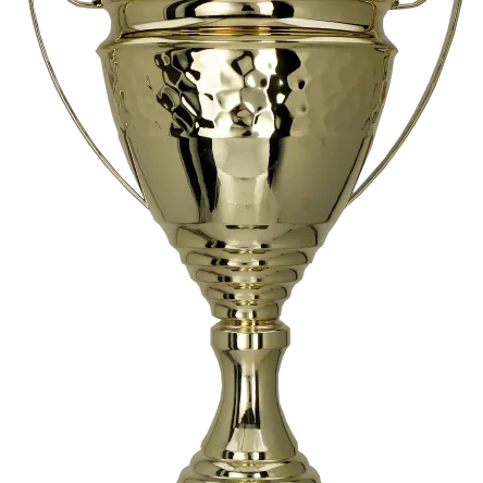 1073B Puchar metalowy złoty h-60,5cm d-16cm