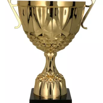 7220C Puchar metalowy złoty h-28,5 cm, d-12cm