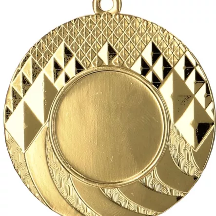 MMC0150/G Medal złoty ogólny z miejscem na emblemat 25 mm R- 50 mm, T- 2 mm