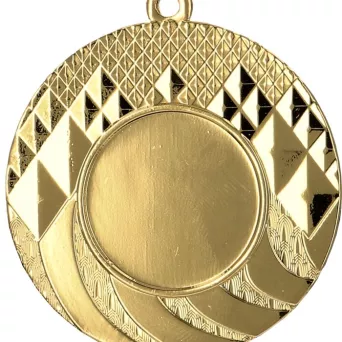 MMC0150/G Medal złoty ogólny z miejscem na emblemat 25 mm R- 50 mm, T- 2 mm