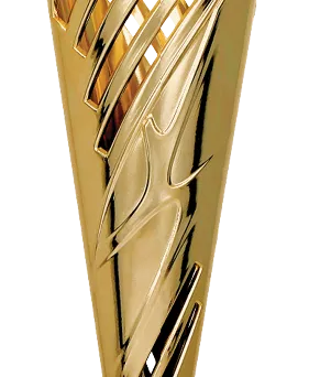 7235MC Puchar plastikowy złoty h-41cm