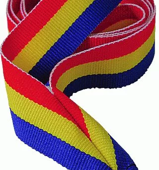 V2-R/Y/BL wstążka czerwono-żółto-niebieska 22 mm