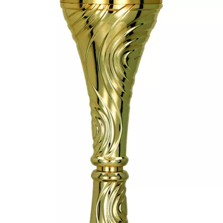 8356C Puchar metalowy złoty h-33,5 cm,d-12 cm