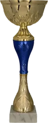 9269F Puchar metalowy złoto-niebieski h-22,5cm, d-8cm