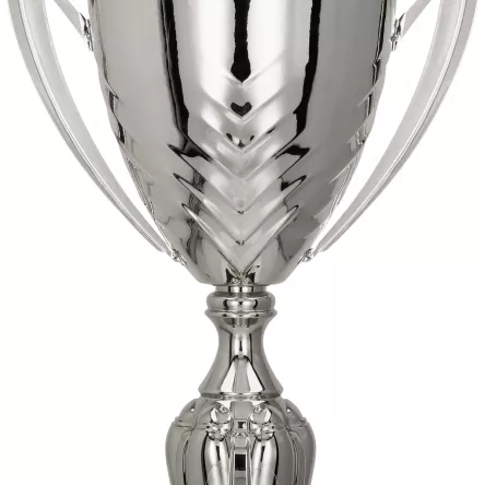 4225B Puchar metalowy srebrny h-47 cm,d-18 cm