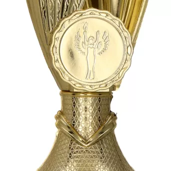 9220B Puchar plastikowy złoty h-18 cm