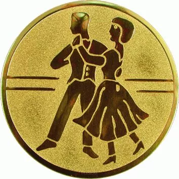 D1-A24 emblemat złoty TANIEC d-25 mm