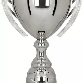 1062F Puchar metalowy srebrny h-33 cm, d-12cm