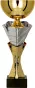 4218B Puchar metalowy złoto-srebrny h-34 cm, d-14 cm