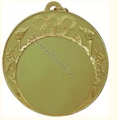 MD5008/G Medal złoty na emblema50mm - z metalu nieszlache