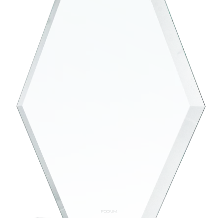 GS112-26 Trofeum szklane h-25 cm, grub. 1 cm