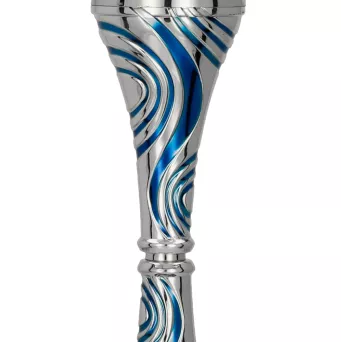 8365H Puchar srebro-niebieski h-23,5 cm, d-8 cm