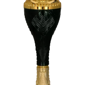 9268D Puchar metalowy złoto-czarny h-27cm, d-10cm