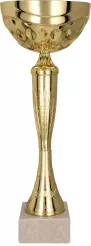 9059E Puchar metalowy złoty H- 27cm, R- 100mm