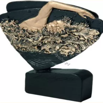 RFEL5017/BK/G Figurka odlewana PŁYWANIE