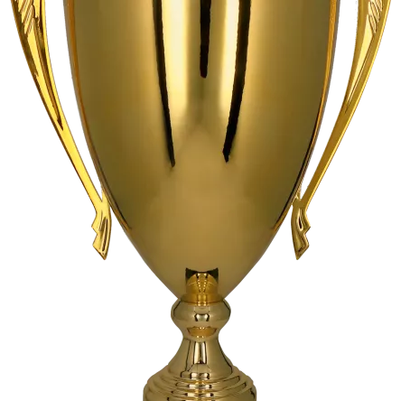 1069D Puchar metalowy złoty h-44cm, d-14cm