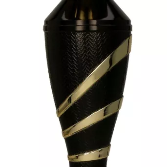 4209C Puchar metalowy złoto-czarny h-38 cm, d-12cm