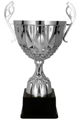 7221C Puchar metalowy srebrny h-28,5 cm, d-12cm