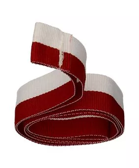 V3-W/R wstążka biało-czerwona bez karabińczyka 22 mm