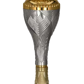 9266D Puchar metalowy złoto-srebrny h-27cm, d-10cm