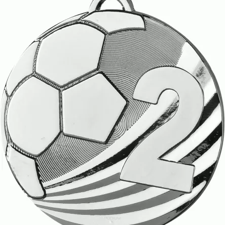 MD2450/S medal srebrny d-50 mm tematyczny PIŁKA NOŻNA