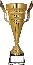 1068C Puchar metalowy złoty h-48,5cm, d-16cm
