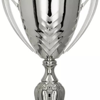4225C Puchar metalowy srebrny h-44 cm,d-16 cm