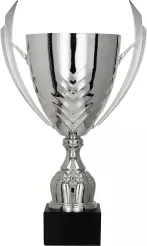 4225C Puchar metalowy srebrny h-44 cm,d-16 cm