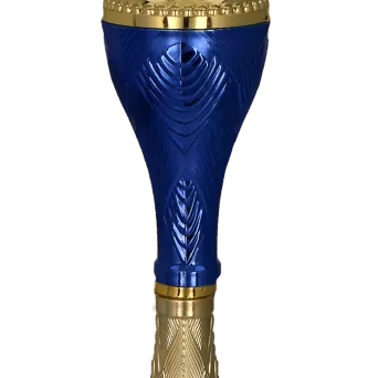 9269G Puchar metalowy złoto-niebieski h-21cm, d-8cm