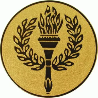 D2-A40 emblemat złoty ZNICZ OLIMPIJSKI d-50 mm