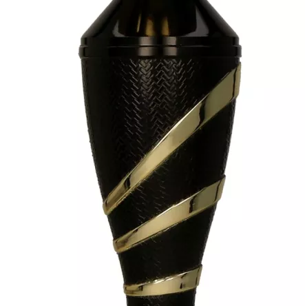 4209B Puchar metalowy złoto-czarny h-45,5 cm, d-14cm
