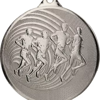 MMC3071/S Medal srebrny- Bieganie - medal stalowy d-70mm, grub. 2,5 mm