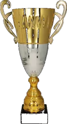 2078A Puchar metalowy złoto-srebrny h-54,5cm, d-18cm