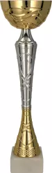 9215C Puchar metalowy złoto-srebrny h-39cm, d-12cm