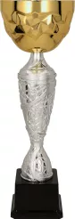 4186C Puchar metalowy złoto-srebrny h-35cm R-120mm