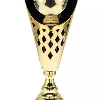 ST.079.01.B Puchar metalowy złoty PIŁKA NOŻNA h-45,5cm