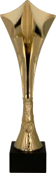 8370/G Puchar plastikowy złoty h-42cm